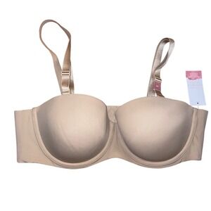 NWT Cacique nude lightly lined multi way bra size 42C